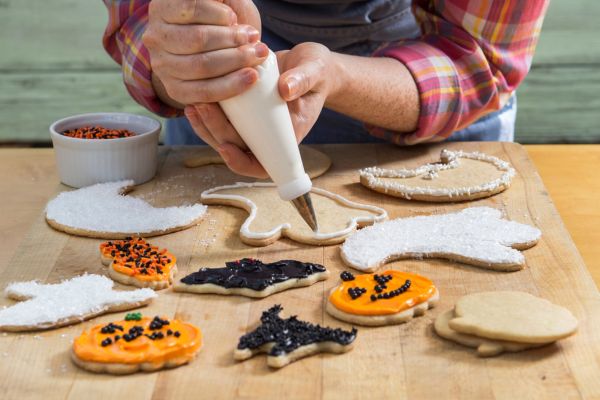 Decoración con fondant para galletas de Halloween