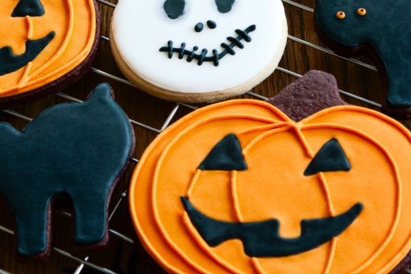 Galletas de calabaza decoradas para Halloween
