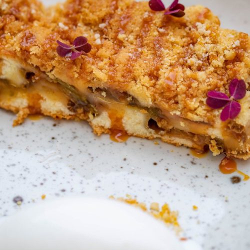 crumble de manzana y moras