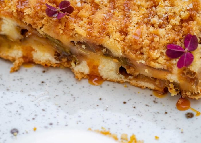 crumble de manzana y moras